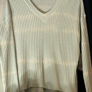 V-Neck Light Teal Sweater